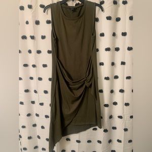 Trouvé Army Green Twist front dress size Large